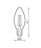 FISENSE FLAME SMART 2,5W 827 E14