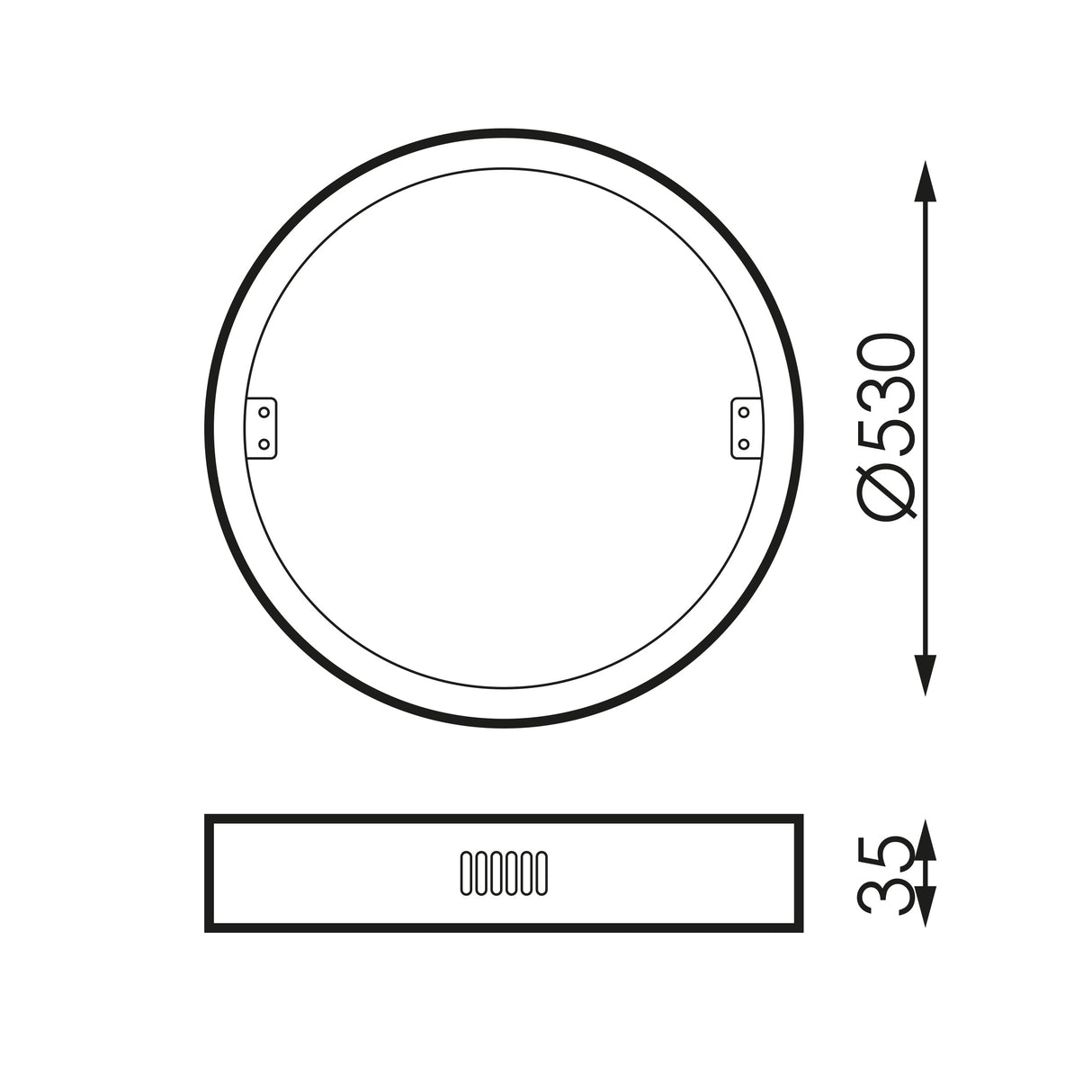 DECORATIVE RING VIESSA BLACK 55W