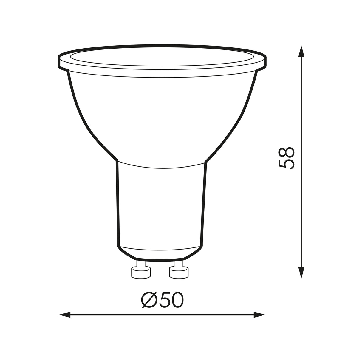 ICON BASIC 6,5W 830 GU10 230V DIM ERP