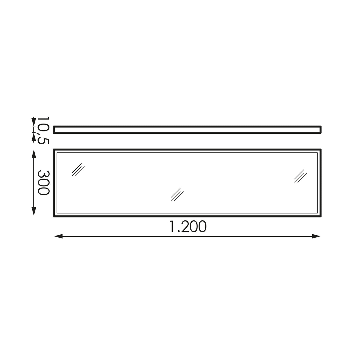 SILENT LED I 30X120 40W 840 UGR<19 IP65