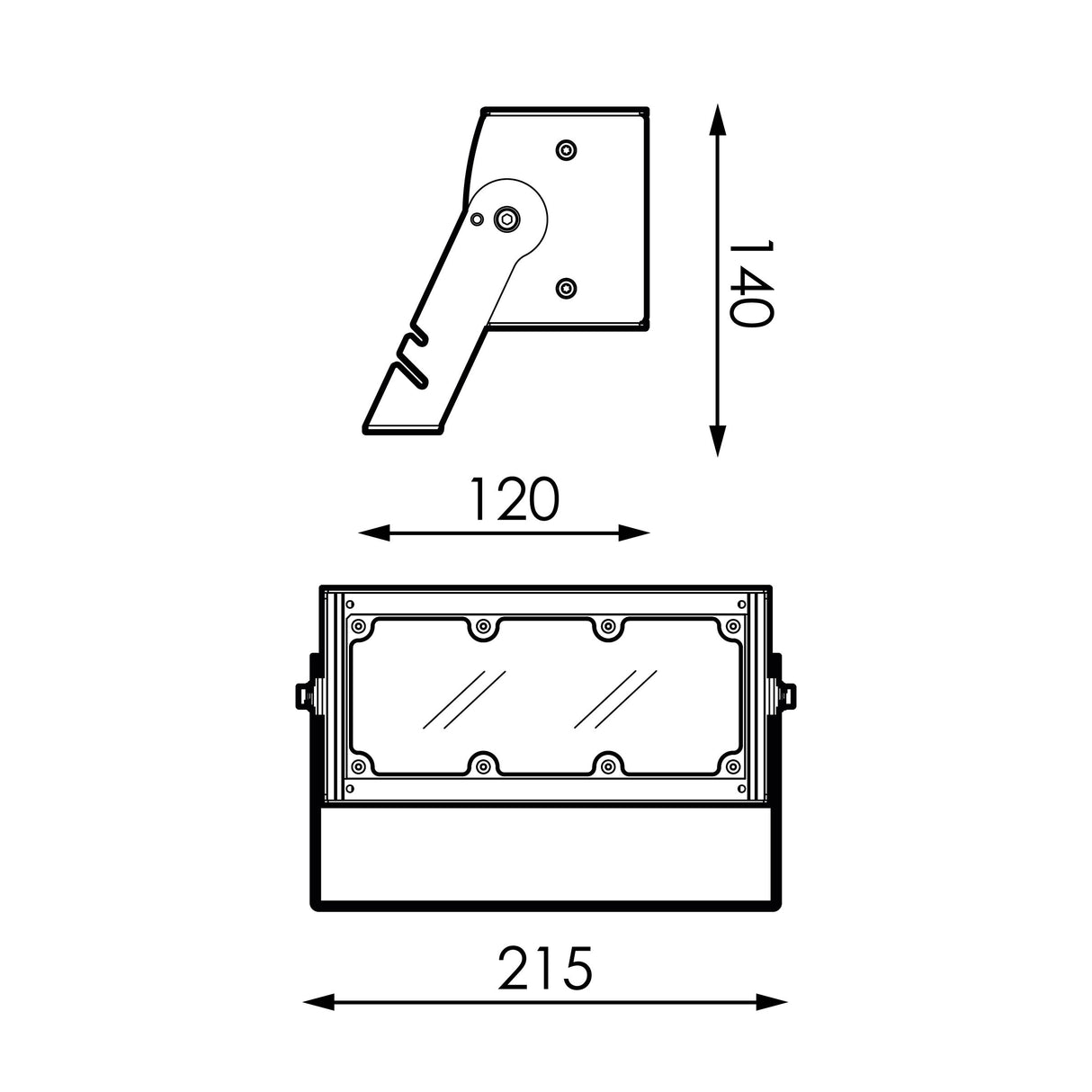 OPTICAL GROUP. TANEK ARQ 12LED 740 S-021 RAL9007