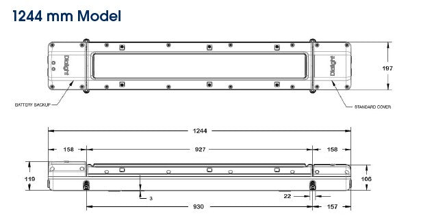 SafeSite GRP LED Linear,2ft,Medium,4000K,25W - ATEX/IECEx Zone 1