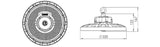 HBK Highbay 100W/150W/200W 4000K Optiek 120° Zhaga