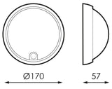 MASNE S 8W IP54 SENSOR 230V